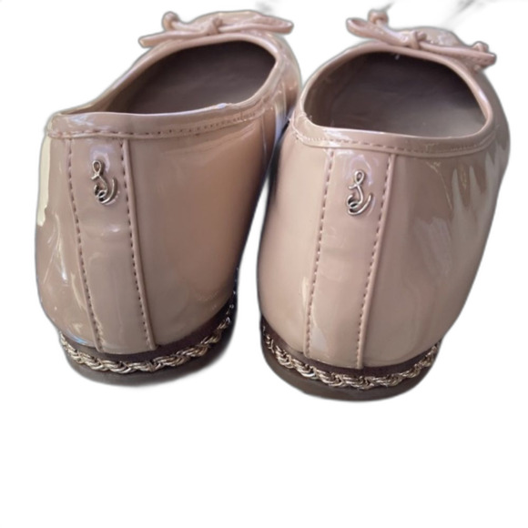 Sam Edelman Marisol Slip On Flats Tan Patent
Leather Gold Trim Ballet Size 8 - Picture 7 of 7